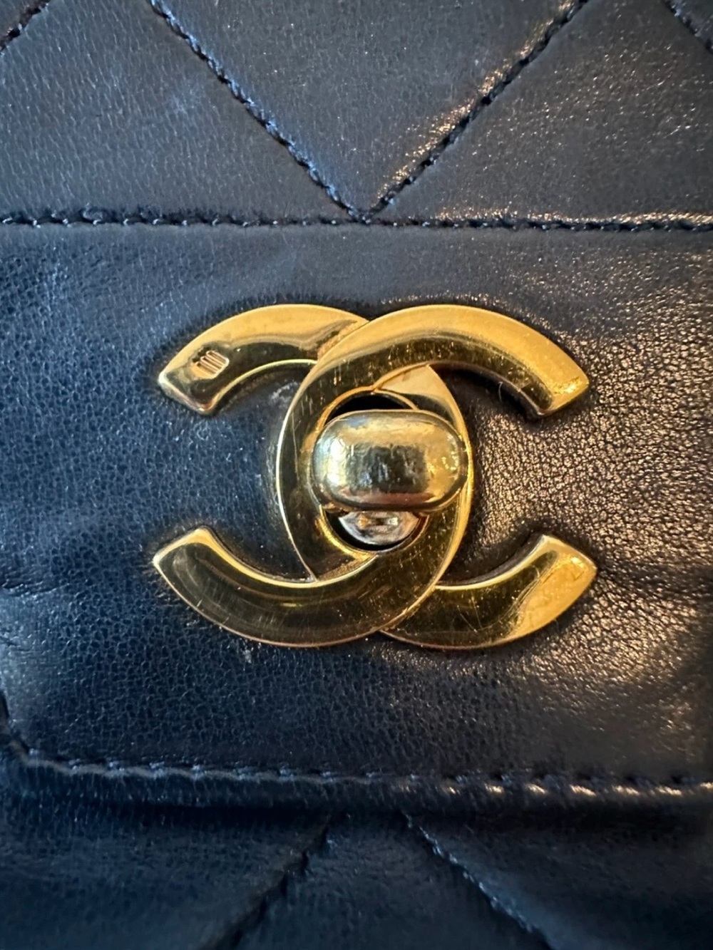 Chanel Diana Quilted Black Leather Shoulder Bag with Gold Chain - Picture 13 of 15